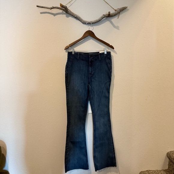 We the Free Level Up Slit Bootcut Jeans in Sunburst Blue - Picture 8 of 13